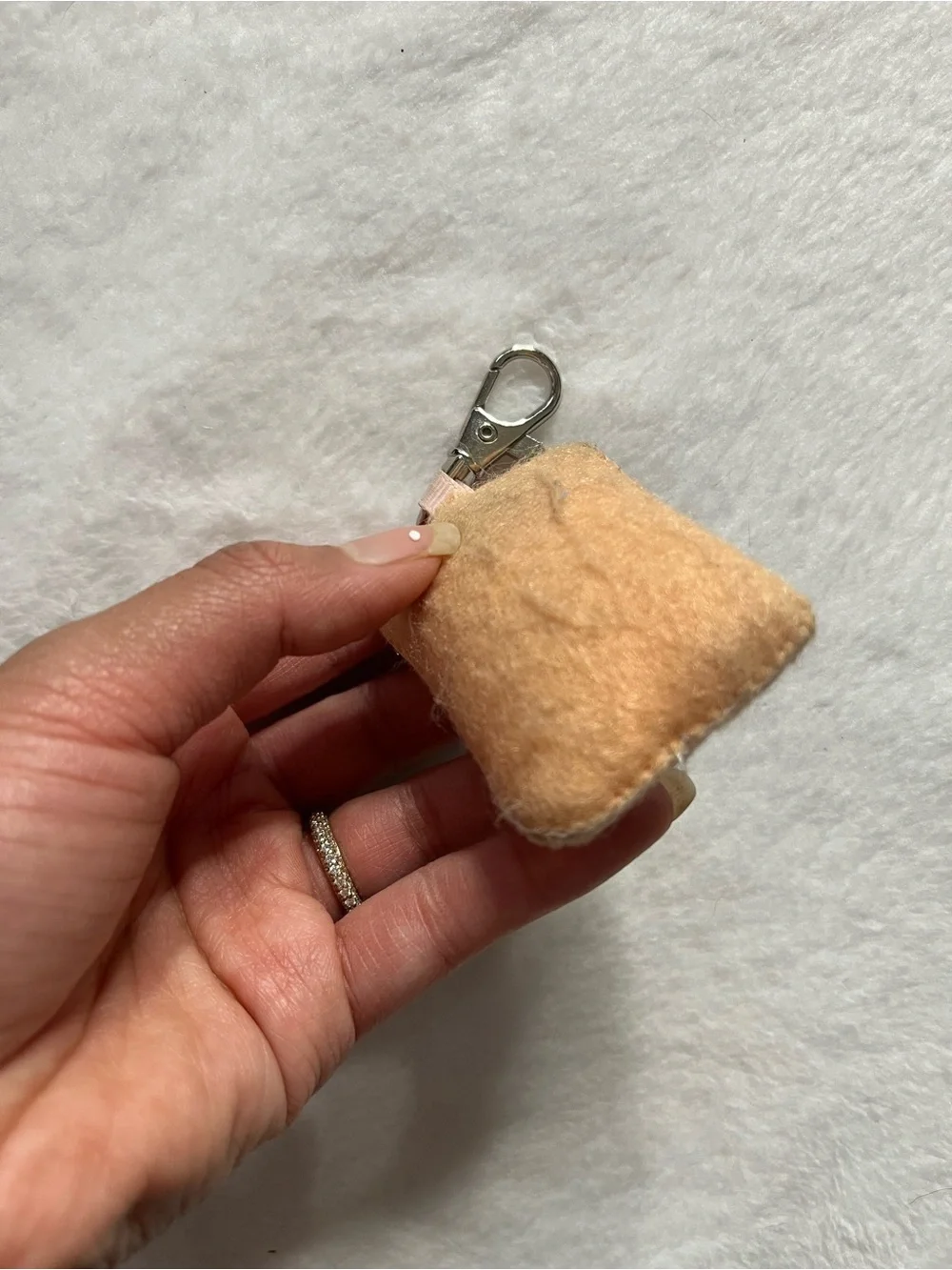 Pop tart  Cute Lavender Sprinkle Toast Keychain Charm